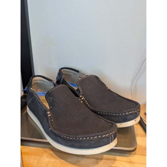 Clarks Collection Other - EUC Clarks Collection Mens Slip On Loafer Shoes‎ Navy Suede Comfort Size 9.5 B1